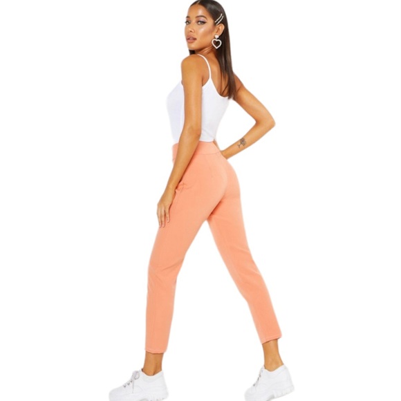 Boohoo WOVEN CONTRAST STITCH POCKET PANTS US - 6 - BEST DEAL - NEW WITH TAGS - Picture 2 of 8